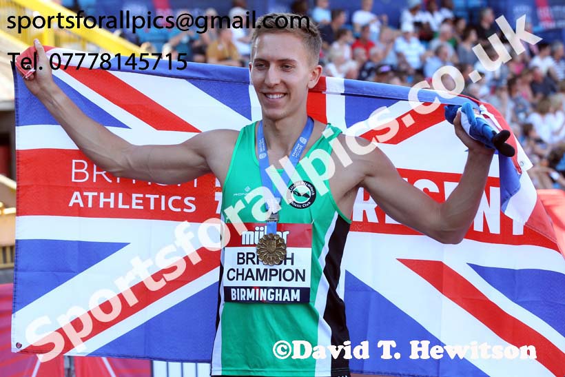 Mens 110 metres hurdles, 2019 Muller British Championships, Alexander Stadium, Birmingham. Photo: David T. Hewitson/Sports for All Pics